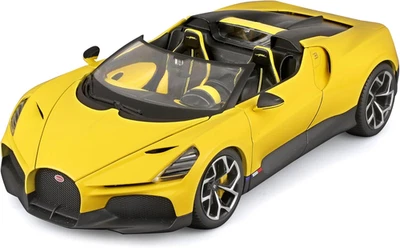 B Bugatti W16 Mistral, Scala 1:18, Modellino Diecast Con Cofano E Portiere Aprib - Immagine 1 di 4