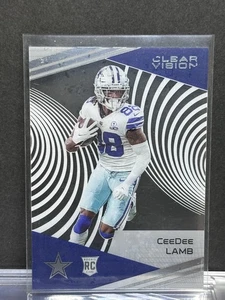 2020 Panini Chronicles #CV-13 CeeDee Lamb Clear Vision Rookies Dallas Cowboys - Picture 1 of 2