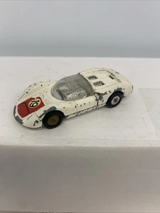 Corgi Juniors Wizzwheels White Porsche Carrera 6 Black Wheel Diecast Racecar - Picture 1 of 13