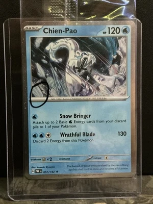 Pokémon TCG Chien-Pao 057/182 Cosmos Holo Swirl Knockout Collection Exclusive - Image 1 of 2