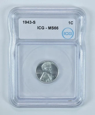 1943-S Lincoln Wheat Cent MS66 ICG *6082 - Image 1 of 4