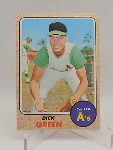 1968 Topps #303 Dick Green Vintage Oakland Athletics Baseball Card - Picture 1 of 2