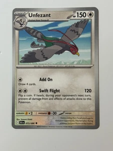 2025 Pokemon Black Bolt English BLK EN 073/086 Unfezant - Picture 1 of 2