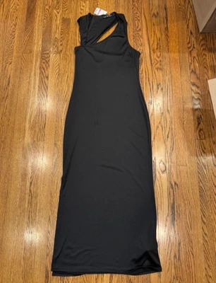 Silence and Noise Black Elegant Asymmetrical Evening Dress Womens Size M New - Image 1 of 4