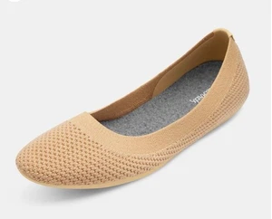 Allbirds Mujer Árbol Breezers Ballet Punta Redonda Planos Tostado Informal Cómodo Talla 9 - Imagen 1 de 9
