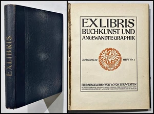 Exlibris bookplates / Zeitschrift Bücherzeichen Bibliothekenkunde Jg. 30 1920 - Bild 1 von 2