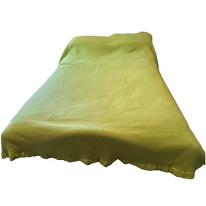 VTG Montgomery Ware 88”x72” Lightweight Misty Lime Green  Woven Thermal Blanket - Picture 1 of 6
