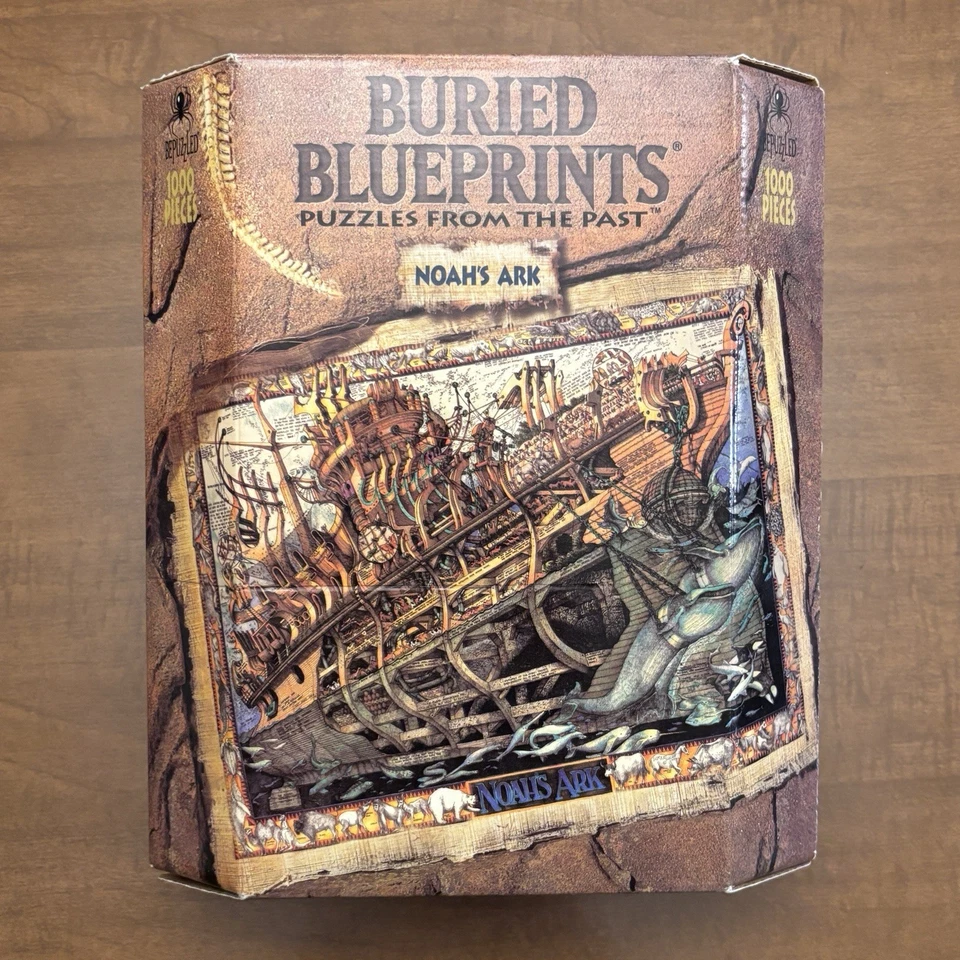 Buried Blueprints Puzzles From The Past Noah's Ark 1000 Pcs Be Puzzled 1995