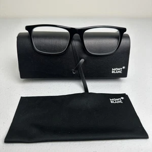Montatura occhiali da vista Montblanc MB0012OZ 001 nero lucido quadrato bordo intero 54-18-145 - Foto 1 di 15