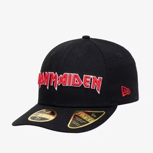 New Era IRON MAIDEN Metal Plate 59FIFTY Low Profile Size 712 Ball Cap Hat Black - Picture 1 of 10