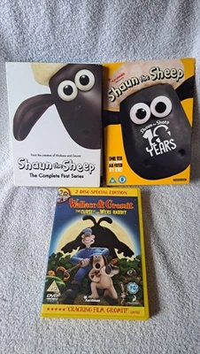 SHAUN THE SHEEP: SEASON 1  DVD+ 10 YEARS DVD BOX SET+ WALLACE & GROMIT DVD - Image 1 of 4