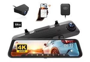 Wolfbox G850 4K 5,8 GHz WiFi Dash Cam Control por Voz GPS Delantero y Trasero Nuevo - Imagen 1 de 6