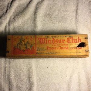 Vintage Windsor Club Process Cheese Wooden Box - Picture 1 of 5