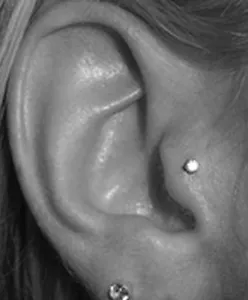 16g 5/16" ~ NICKEL FREE IMPLANT TITANIUM Gem Tragus Helix Piercing Stud Earring - Picture 1 of 2