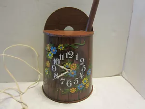 Retro RELOJ SPARTUS ELÉCTRICO BATIDO DE MANTEQUILLA Pared EE. UU. Country Chic 11.25" T 1970 - Imagen 1 de 6