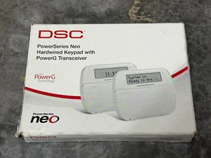 DSC PowerSeries Neo Hardwired Keypad with PowerG Receiver New Open Box - Picture 1 of 2