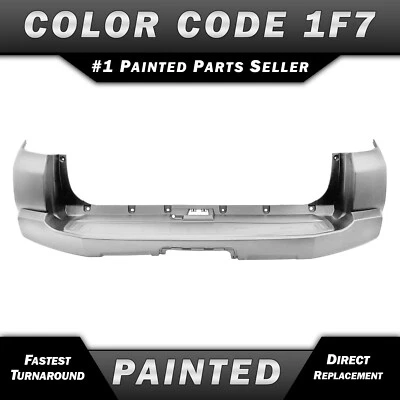 NEW Painted *1F7 - Silver* Rear Bumper Cover for 2014-2024 Toyota 4Runner SR5 Foto 1 de 4