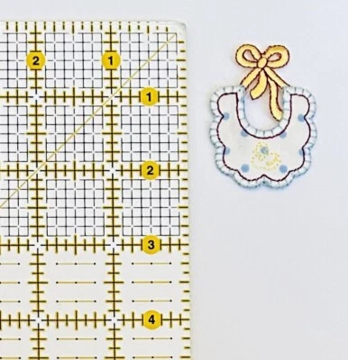 Baby Bib!! Patch New Born! Iron On/Patch New Babies - Image 1 of 4