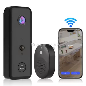 Wireless 2.4G WiFi Video Doorbell Camera with Chime Ringer PIR Human Detect - Picture 1 of 11