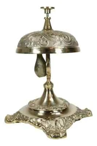 Vintage Antique Style Ornate Baroque Victorian Front Desk Hotel Counter BELL - Picture 1 of 6