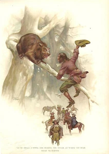 1895 ALTER DRUCK von E. NISTER INCOLOUR AUS EINEM ALTEN BUCH 9 X 6,25" - Bild 1 von 1