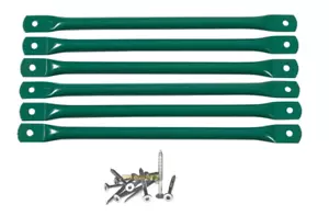 Monkey Bar Rungs set of 6 with hardware Powdercoated Steel DIY Playground Ninja - Picture 1 of 2
