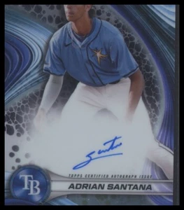 ADRIAN SANTANA 1 2024 BOWMAN'S BEST BEST OF 2024 AUTOGRAPH RAYS AUTO Q1940 - Picture 1 of 2