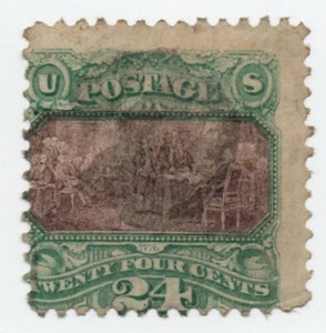 US Stamps - 1869 24c SG 122. Scott 120. With Grill - Used - Picture 1 of 2