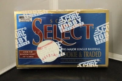 1993 Score Select Baseball, Factory Sealed, 12 Cards per Pack-24 Packs, Jeter? - Image 1 of 4