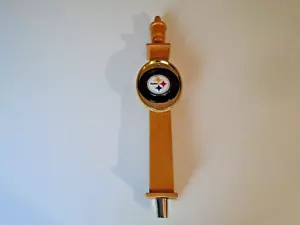 Pittsburg Steelers NFL BIER ZAPFHAHN GRIFF Bar Pub Holz Football PA 15" hoch - Bild 1 von 6