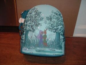 LOUNGEFLY DISNEY ROBIN HOOD FOREST LOVE MINI BACKPACK~ WITH TAGS~BRAND NEW~