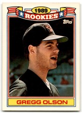 1990 TOPPS 1989 ROOKIES GREGG OLSON BALTIMORE ORIOLES #22