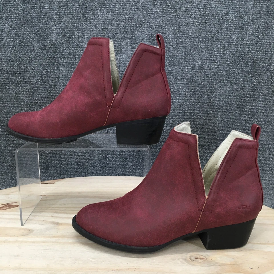 JBU By Jambu Botas Mujer 6 M Parker Botines Tacones JB17PKR05 Rojo Vegano Foto 1 de 4