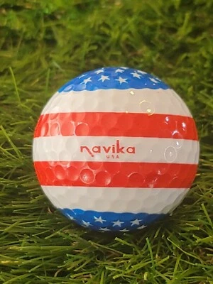 Pelota de golf Navika EE. UU. Logotipo de Estados Unidos ¡Rara! 4A GB00007 Foto 1 de 4