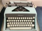 RARE EGGSHELL BLUE OLYMPIA SM7 TYPEWRITER WITH CASE