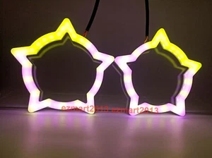 BT Dynamic Chase RGB Star Ring Dream Color Demon Angel Eye Flow DRL for Audi - Picture 1 of 25