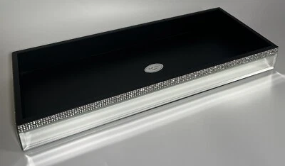 BELLA LUX NEW!!! Rhinestone MIRROR GLAM Tray Dresser Vanity Bathroom Sparkle! - Image 1 of 4