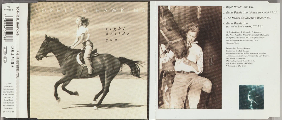 Sophie B. Hawkins 💿 Right Beside You [4 Track Maxi CD] - Bild 1 von 1