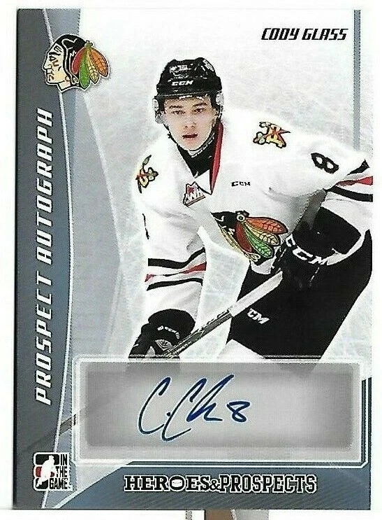 2016-17 Leaf ITG Heroes & Prospects Cody Glass Platinum Auto RC Golden Knights - Image 1 of 1