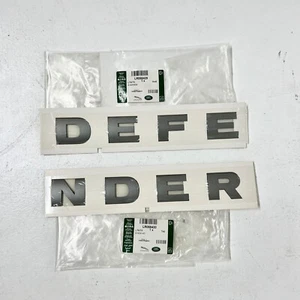 JUEGO DE CALCOMANÍAS DE PLACA DE NOMBRE LAND ROVER FRONTAL BRUNEL LR058429 LR058430 FABRICANTE DE EQUIPOS ORIGINALES - Imagen 1 de 2