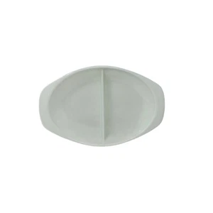 Cazuela dividida vintage Pyrex de vidrio de leche dividido - Imagen 1 de 4