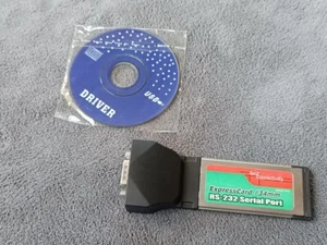 34mm ExpressCard / Express Card to RS232 Serial 9-Pin Comport, Best Connectivity - Picture 1 of 3