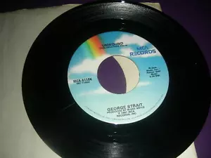 Country 45 George Strait "Unwound/ She's Playing Hell Trying..." MCA 1981 VG - Picture 1 of 4