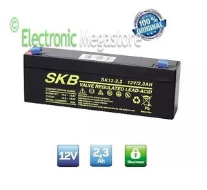 BATTERIA ricaricabile al piombo ermetica 12V 2,3Ah 12V 2 Ah - BEGHELLI - Foto 1 di 1