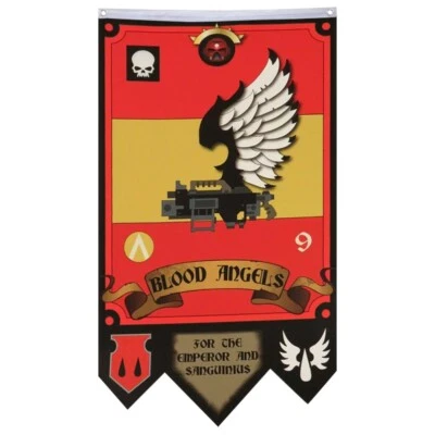 Blood Angels 9th Co. flag banner 30x50inch Home Garden Party Decoration - Image 1 of 4