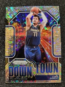 Luka Doncic 2020-21 PRIZM FAST BREAK "DOWNTOWN" INSERT #13 DALLAS MAVERICKS! - Picture 1 of 2