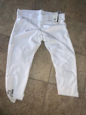 Adidas Men’s AlphaSkin White 3/4 Athletic Tights CD7189!!!(2XL) - Image 1 of 2