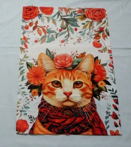 KATZE Katzendiva Blumen Geschirrtuch 50 x 70 cm Küche Geschirrhandtuch Küchentu - Bild 1 von 2