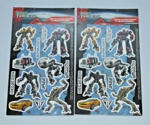 NEW lot of 2 Packs of Transformers Stickers (#9482) - Picture 1 of 5