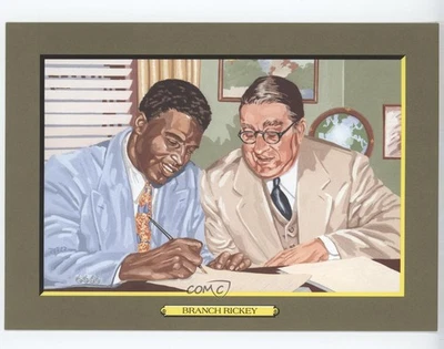 1985-97 Perez-Steele Great Moments /5000 Branch Rickey Jackie Robinson #84 HOF - Image 1 of 2